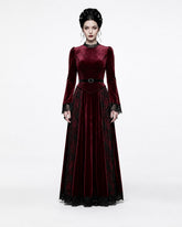 Crimson Mourning Gothic Vampire Costume Dress