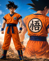 Orange Anime Martial Arts Cosplay Costume