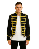 Men’s Black & Yellow Military Jacket