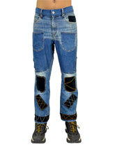 Patchwork Denim Jeans – Vintage Streetwear Style