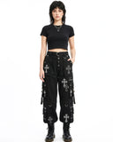 Women’s Gothic Cross Cargo Pants