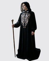 Skull Halloween Costume Gothic Hooded Halloween Robe