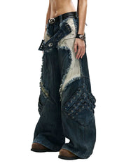 Personsoul Armor Raw Edge Jeans with structured, sculptural design and raw edge detailing at TRIPPPRS