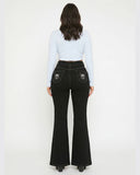 Black pants with skull designs