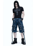 Y2k Denim Cargo Jeans With Straps