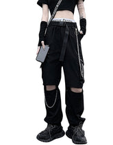 Women’s Techwear Separate Cargo Pants – Multi-Pocket Streetwear