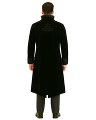 Black Stand Collar Gothic Cloak