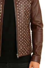Maroon Studded Jacket