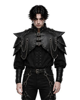 Men’s Gothic Leather Shoulder Cape