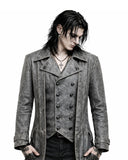 Men’s Distressed Gothic Long Coat