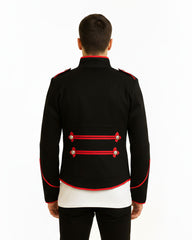 Men’s Black & Red Military Jacket