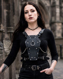 Women’s Gothic Coffin Body Harness with Chains