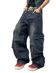 Wide Leg Denim Pants