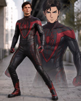 Men’s Spider-Inspired Faux Leather Cosplay Suit