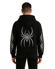 Unisex Black Tribal Graphic Hoodie – Zip Up Sweatshirt