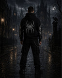 Unisex Black Tribal Graphic Hoodie – Zip Up Sweatshirt