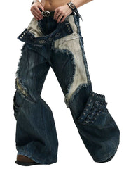 Personsoul Armor Raw Edge Jeans with structured, sculptural design and raw edge detailing at TRIPPPRS