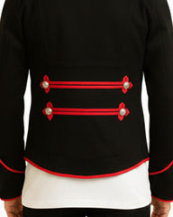 Men’s Black & Red Military Jacket