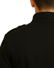 Men's Black Gothic Military Jacket