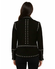 Studded Suede Leather