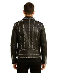 Silver Studded Moto Jacket