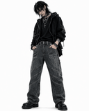 Hiphop Twilight Veil Denim Y2K Pant's