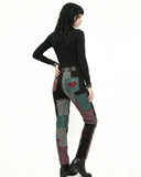 Women's Patchwork Jeans - Gothic Alternative Denim Pants