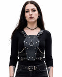 Women’s Gothic Coffin Body Harness with Chains