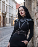 Women’s Gothic Shoulder Body Harness with Chains