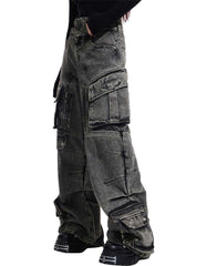 Midnight Rebel Cargo Jeans