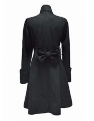 Women's Black Gothic Long Coat