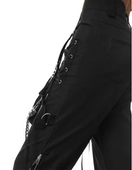 Gothic Wide Leg Cargo Pants