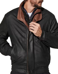 Men's Sheepskin Leather Jacket -  -  - Trippprs