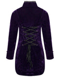 Purple Velvet Gothic Tailcoat - - - Trippprs