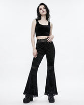 Women’s Sexy Lace Flare Pants – Aesthetic Sheer & Stylish Design