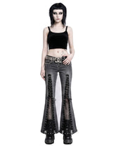 Gothic Halloween Skull & Pumpkin Pants – Spooky Streetwear Style
