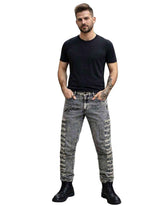 Grey Ripped Skinny Jeans Mens