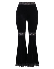 Women’s Sexy Lace Flare Pants – Aesthetic Sheer & Stylish Design
