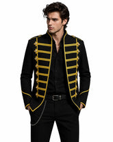Men’s Black & Yellow Military Jacket