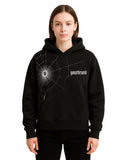 Unisex Gothic Spider Web Hoodie – Black Streetwear Pullover