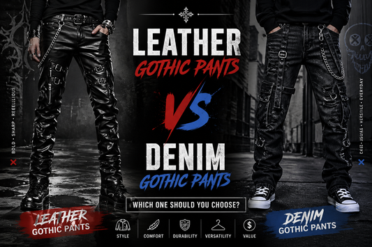 Leather Gothic Pants vs Denim Gothic Pants: Which Is Better for Gothic Streetwear?