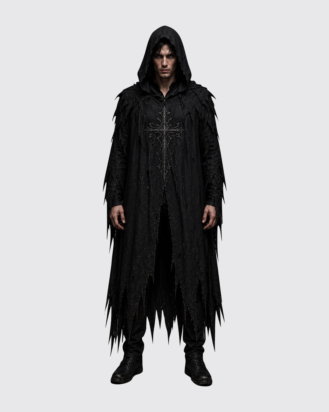 Men's Scary Halloween Costume Gothic Horror Outfit for Halloween Parties and Cosplay