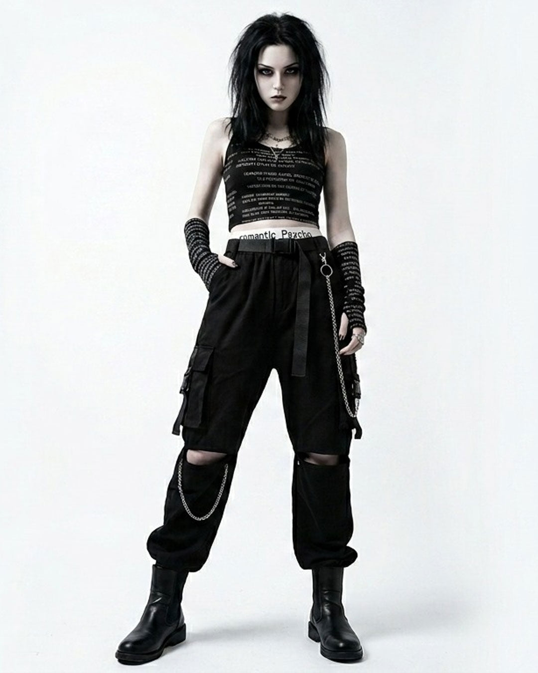 Women’s Techwear Separate Cargo Pants – Multi-Pocket Streetwear