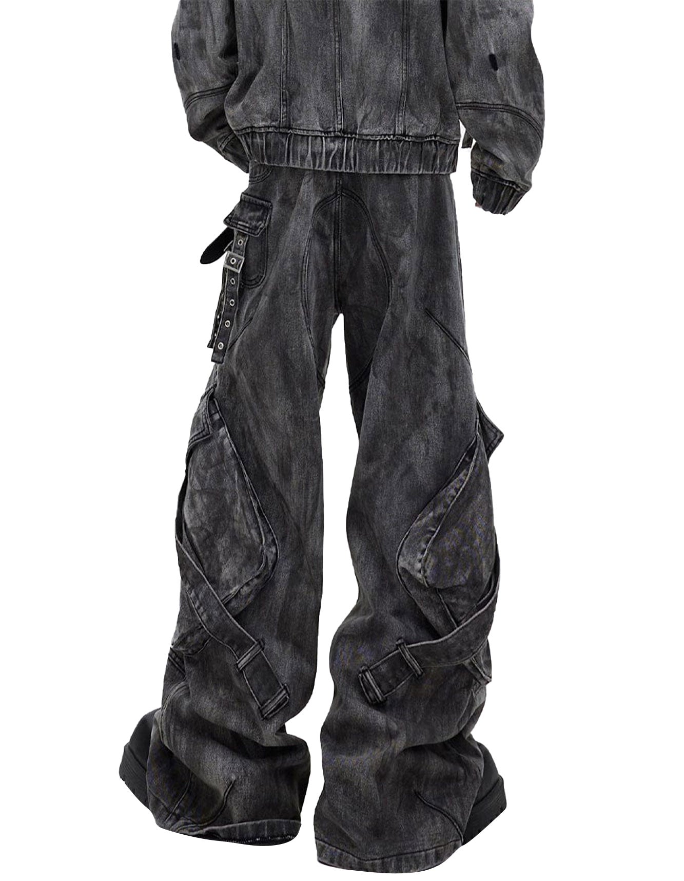 Men's Raw Edge Straight-Leg Pants – Minimal with an Edge