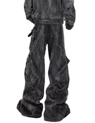 Men's Raw Edge Straight-Leg Pants – Minimal with an Edge
