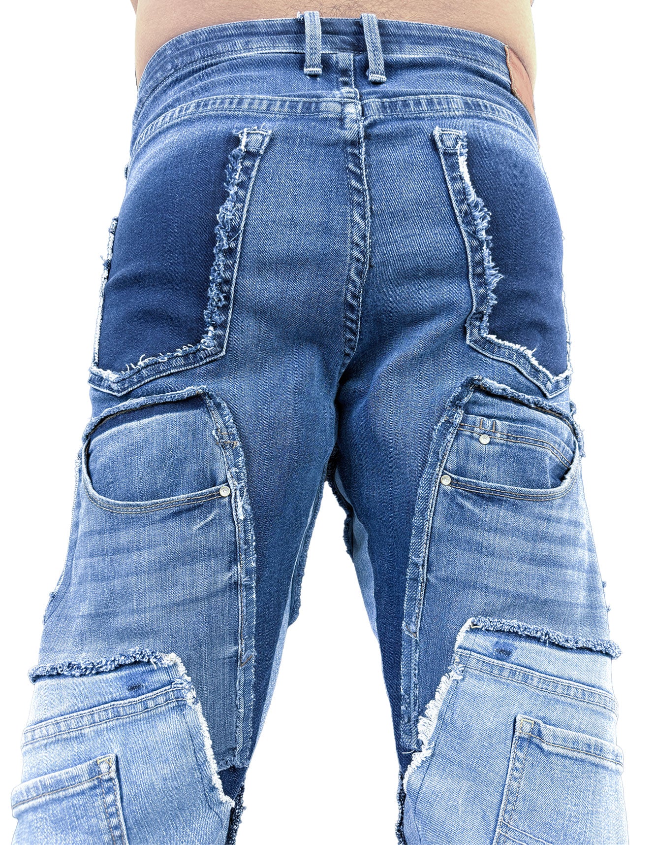 Patchwork Denim Jeans