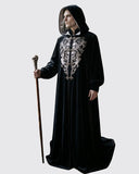 Skull Halloween Costume Gothic Hooded Halloween Robe