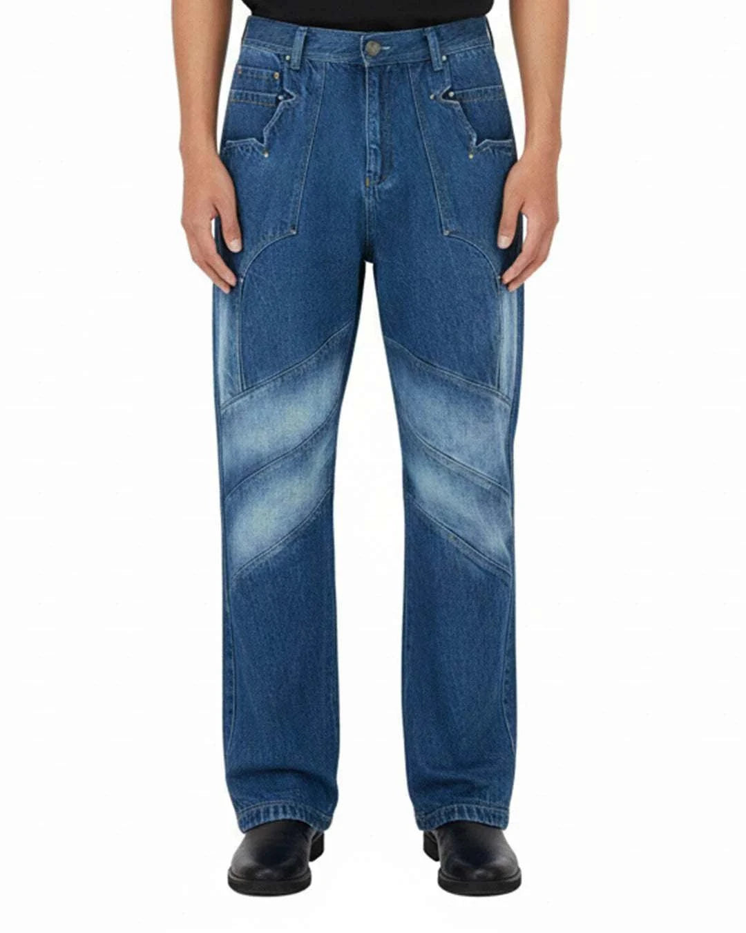 Hiphop Twilight Veil Denim Y2K Pant's