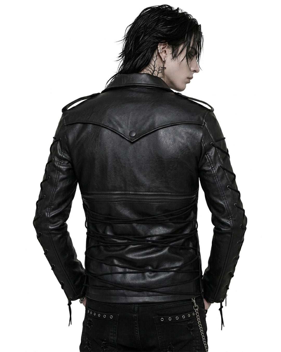 Black Leather Biker Jacket