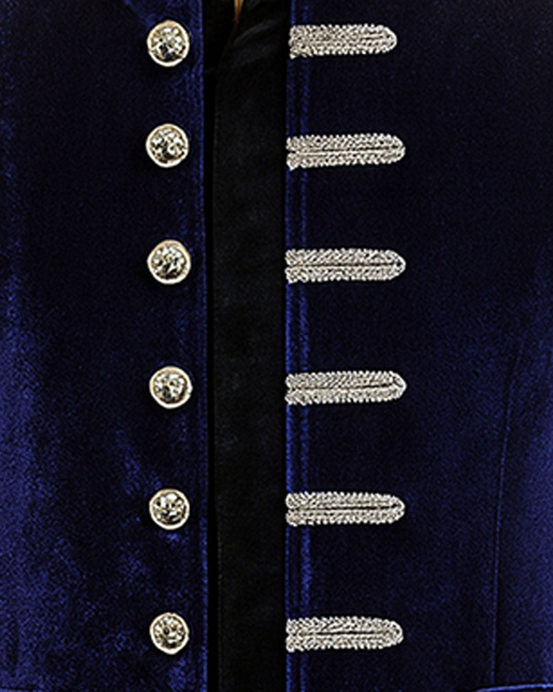 Men's Blue Velvet Gothic Coat